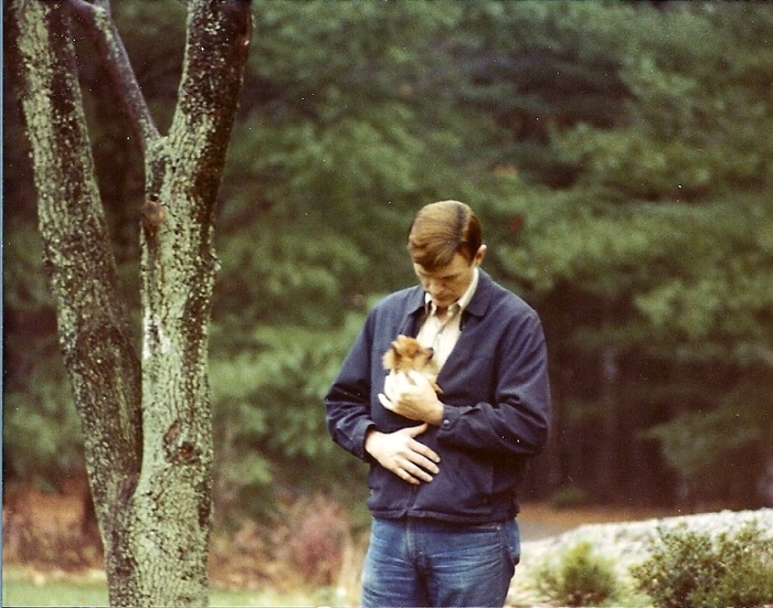 The Business Man and Smiling Dog